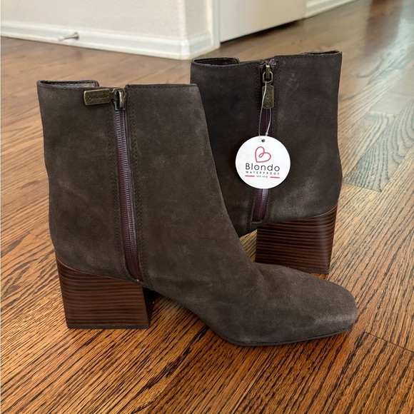 NEW Blondo | Scarlette Waterproof Ankle Boot‎ Brown Sz 9.5 - Picture 2 of 5